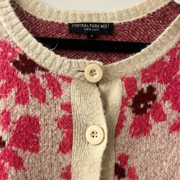 Central Park West Daisy Floral Cardigan Small - Picture 3 of 5